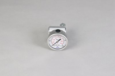 Distributor left G1/4“/ M14x1.5 with manometer 0 - 250 bar